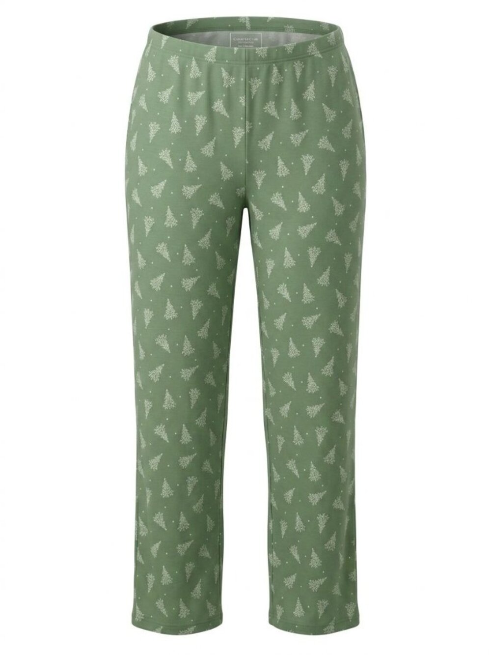 Charter Club Pull On Lounge Sleep Pants Sz S Green Christmas Tree Print Holiday